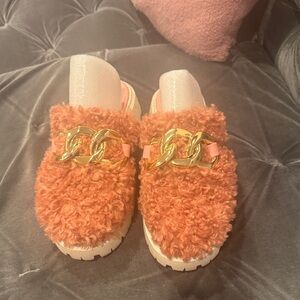 Fashion Nova Pink Fuzzy Winter Boots